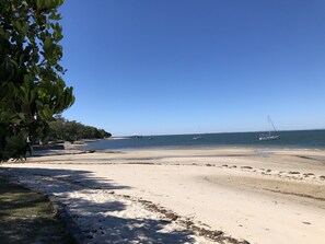 Beach nearby, white sand