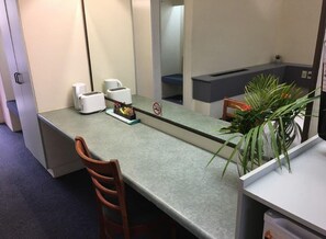 Bathroom | Shower, free toiletries, hair dryer