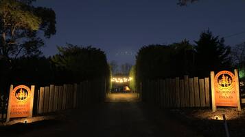 Front of property - evening/night
