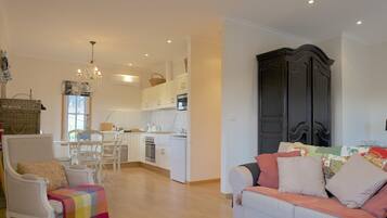 French Provincial Lux Cottage | Living area | Flat-screen TV, DVD player
