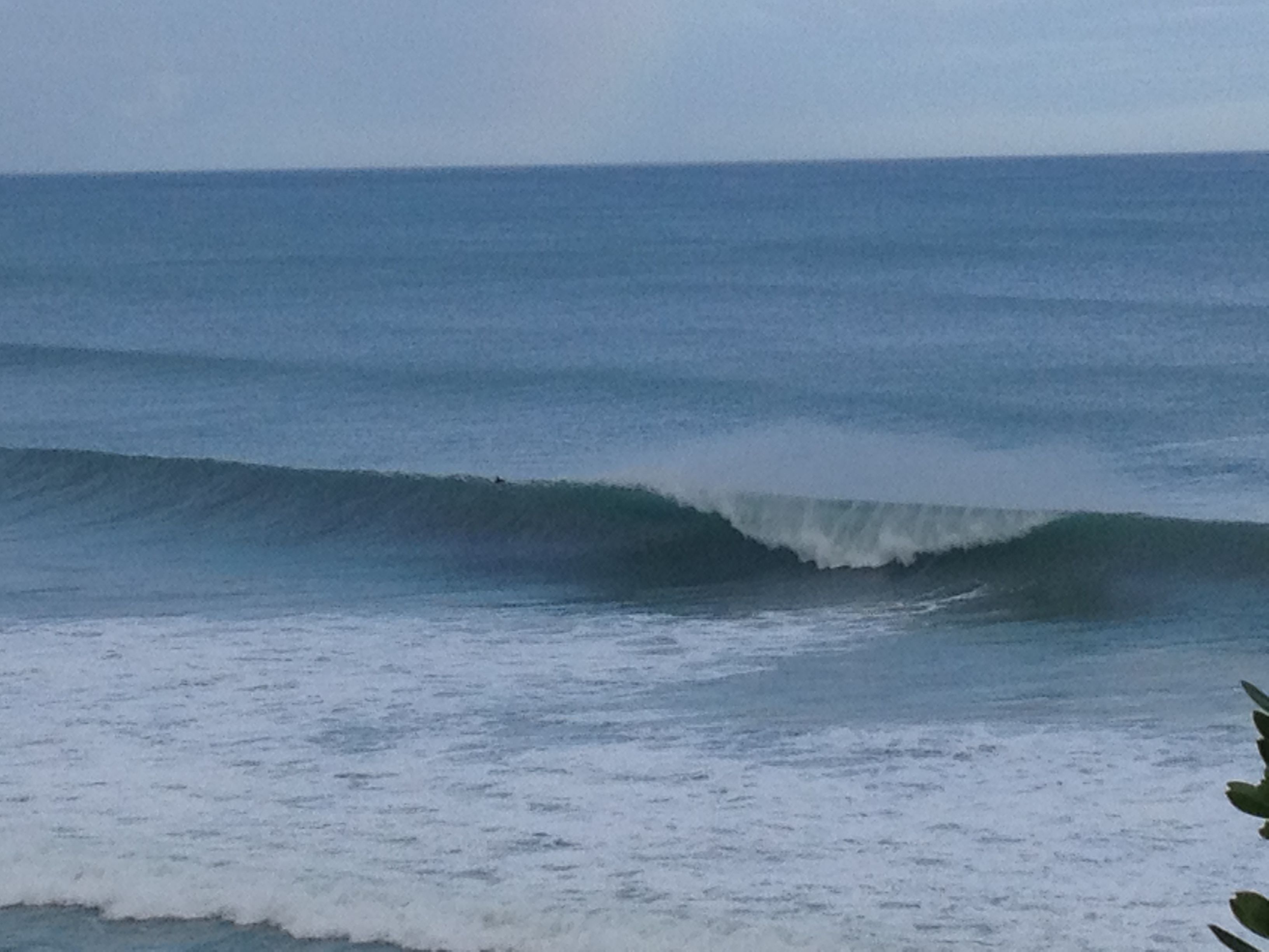 A view of the ocean with waves.