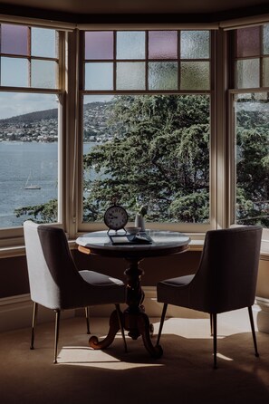 King Waterview - Charles Fox Room | Premium bedding, pillowtop beds, minibar, individually decorated