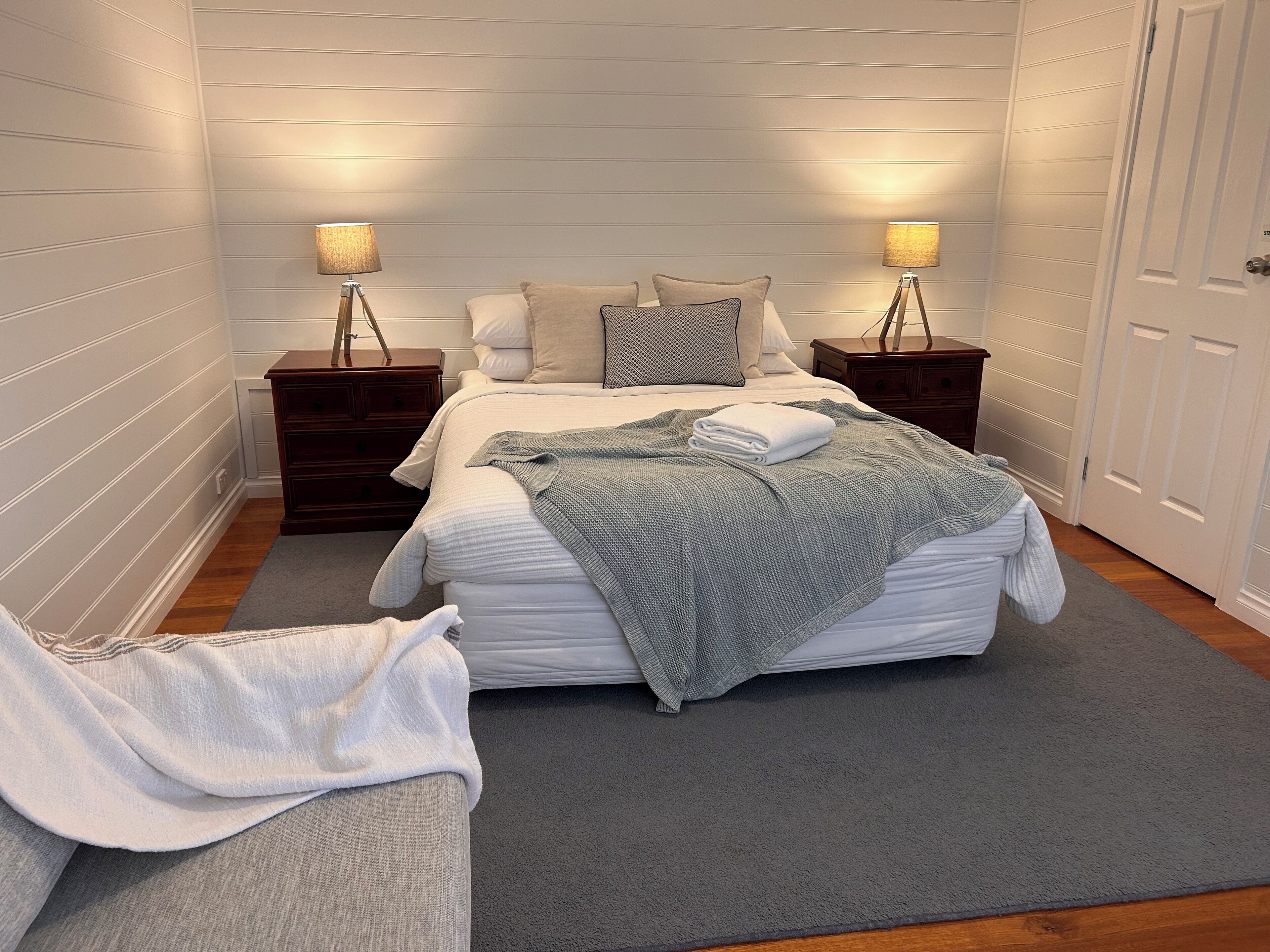 Double Storey Cottage  | Premium bedding, blackout drapes, iron/ironing board