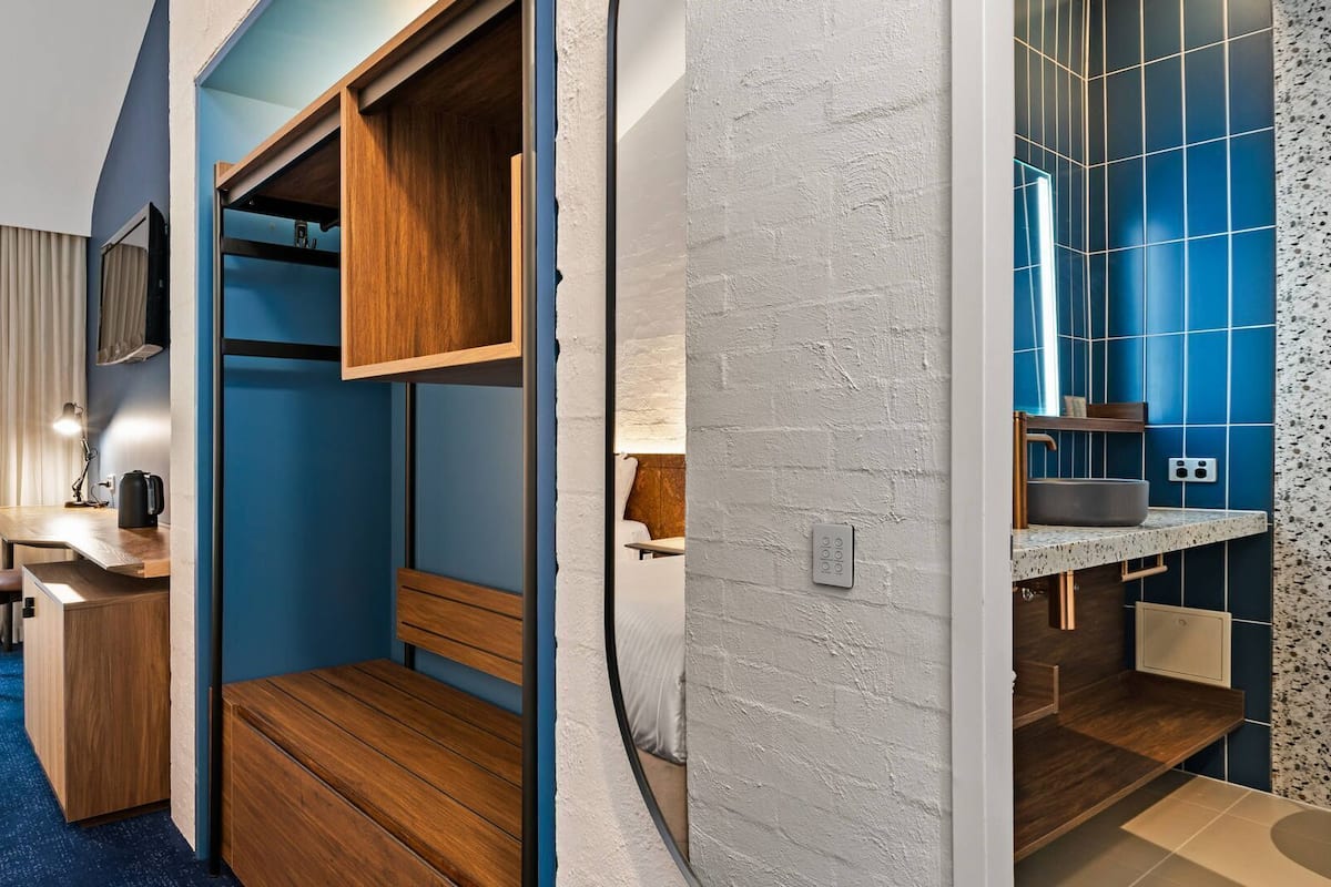 Desk, blackout drapes, iron/ironing board, free WiFi