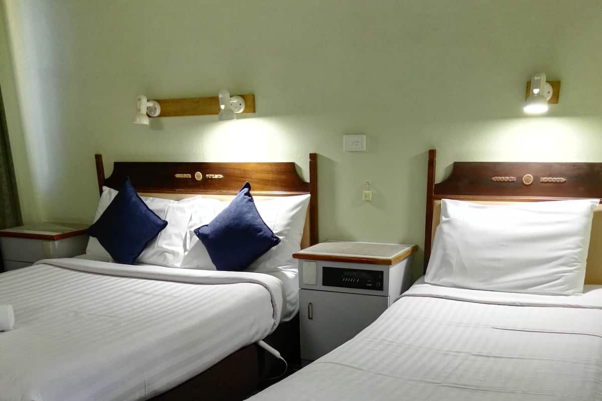 Standard Twin Room | Escritorio, tabla de planchar con plancha, wifi gratis y ropa de cama