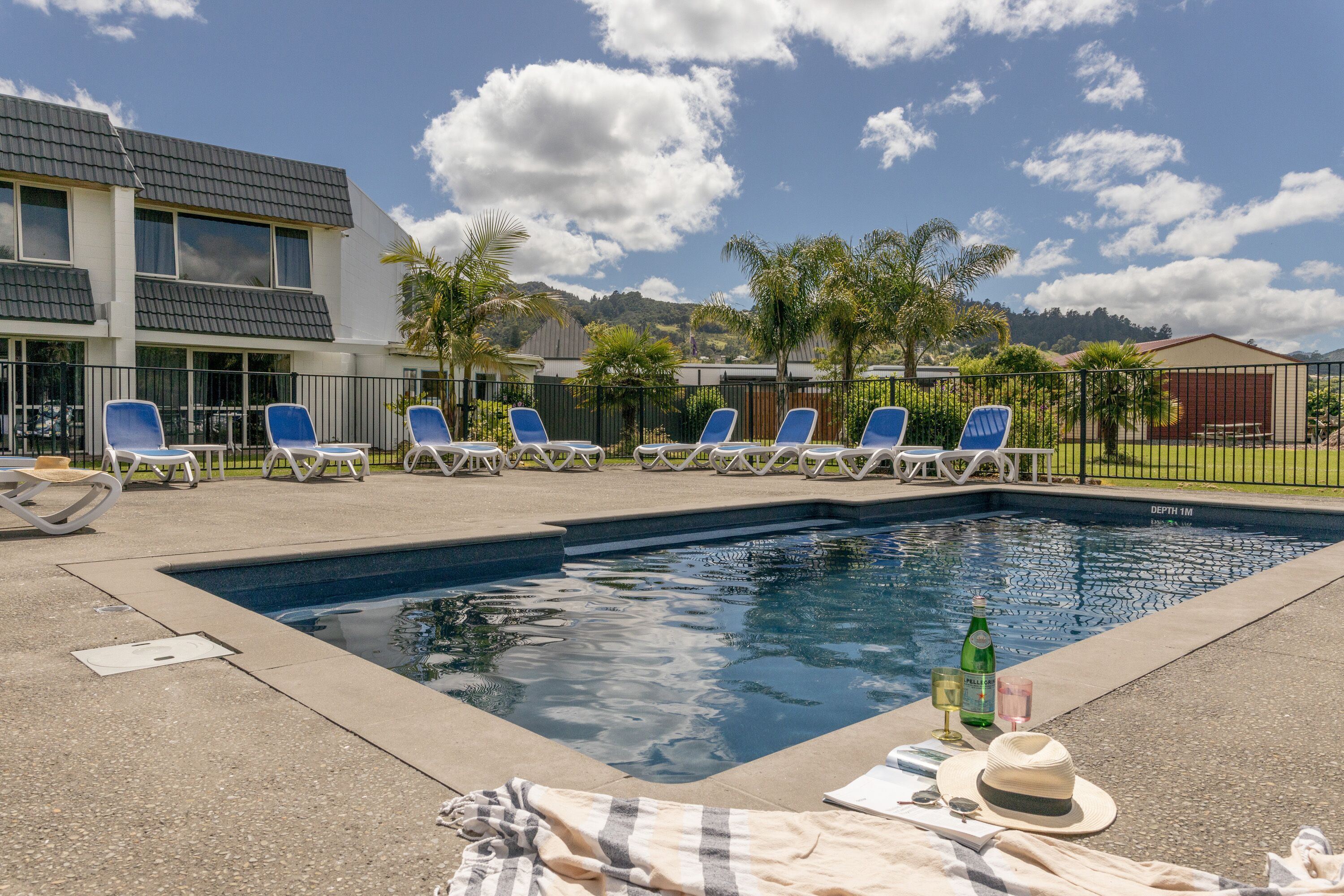 2 outdoor pools, open 8:00 AM to 9:00 PM, pool umbrellas, sun loungers