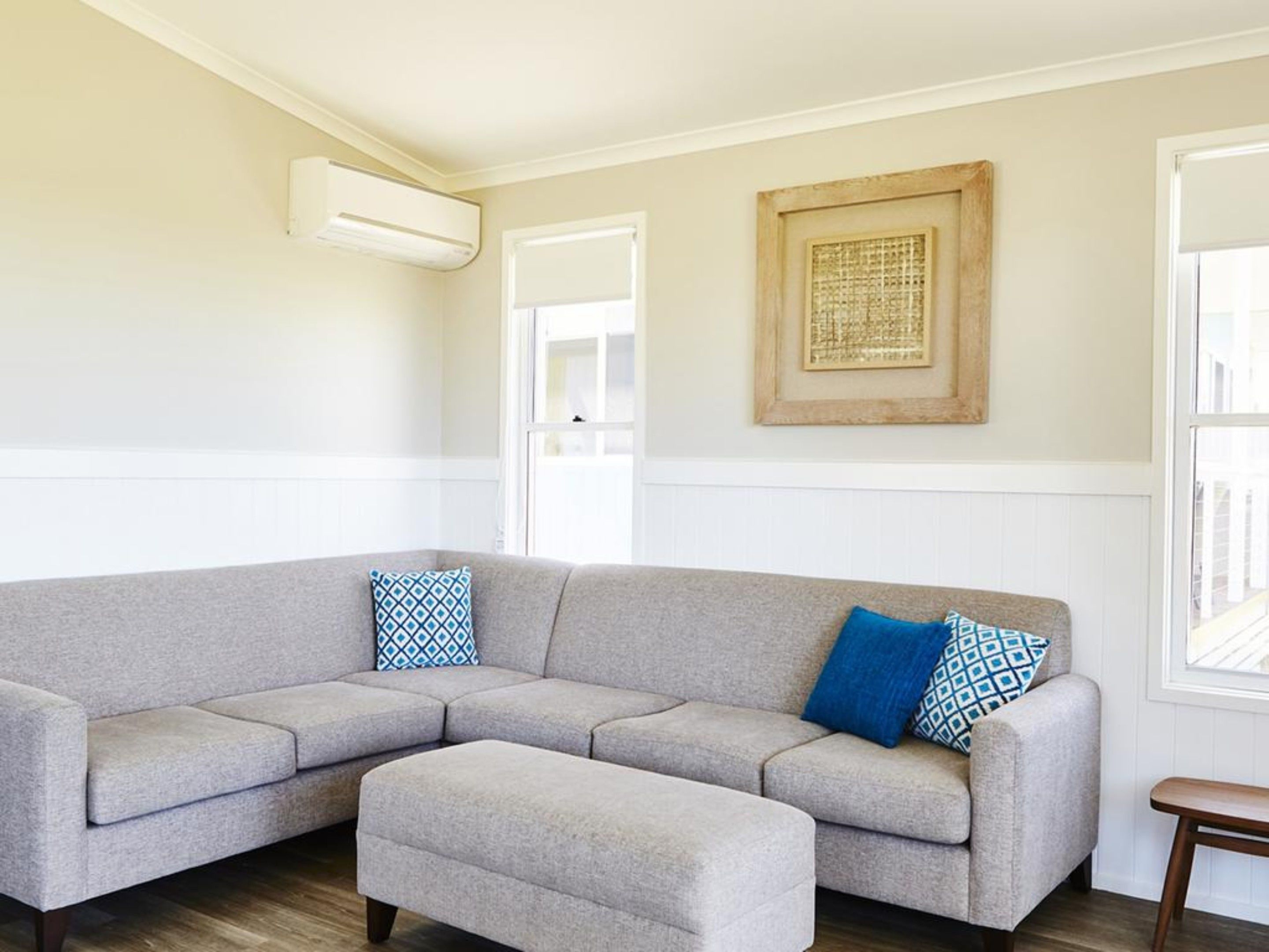 Familienvilla, 3 Schlafzimmer, Meerblick | Wohnzimmer