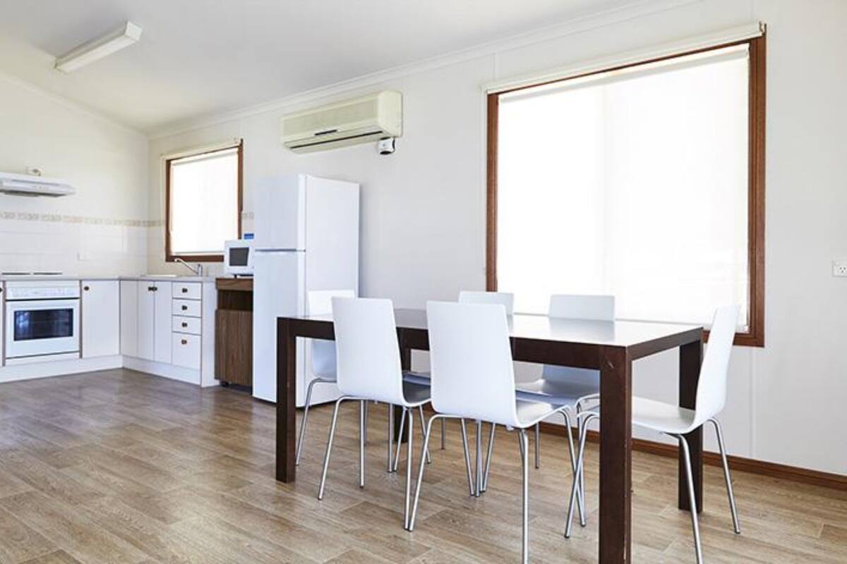 Two Bedroom Cabin - Access Friendly | Living room | Flat-screen TV, DVD player