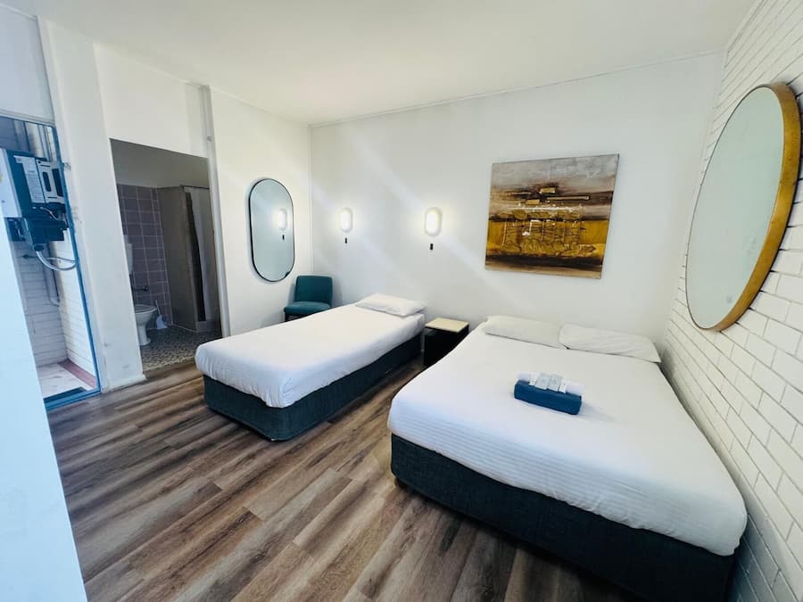 Blackout curtains, iron/ironing board, free WiFi, bed sheets