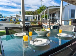 Villa Deluxe, non-fumeur, cuisine | Terrasse/Patio