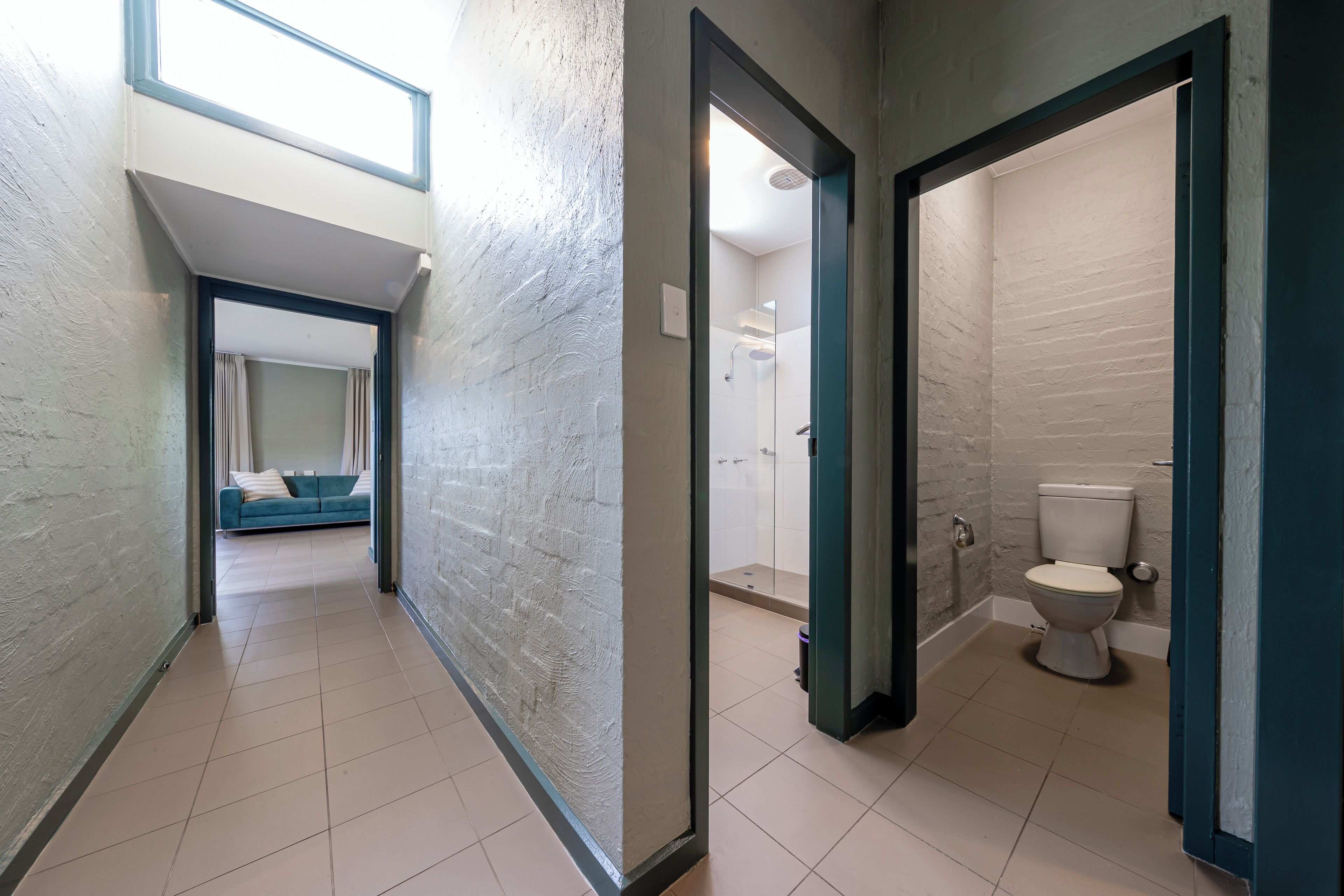 family room, multiple bedrooms | bathroom | shower, hair dryer, towels