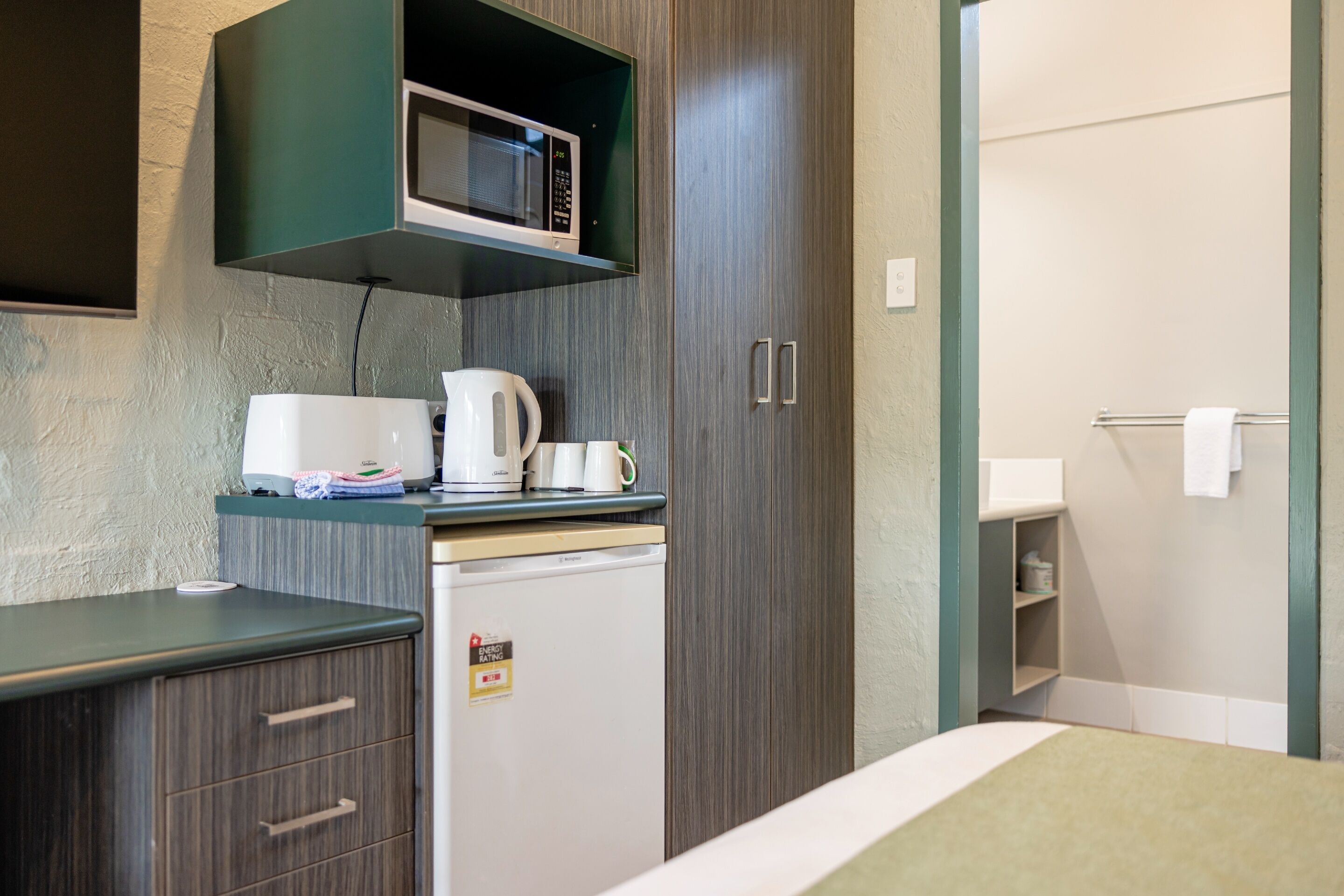 desk, iron/ironing board, free wifi, bed sheets