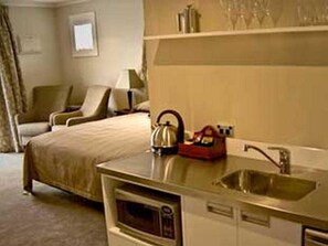 Desk, iron/ironing board