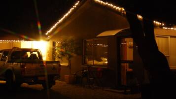 Front of property – evening/night