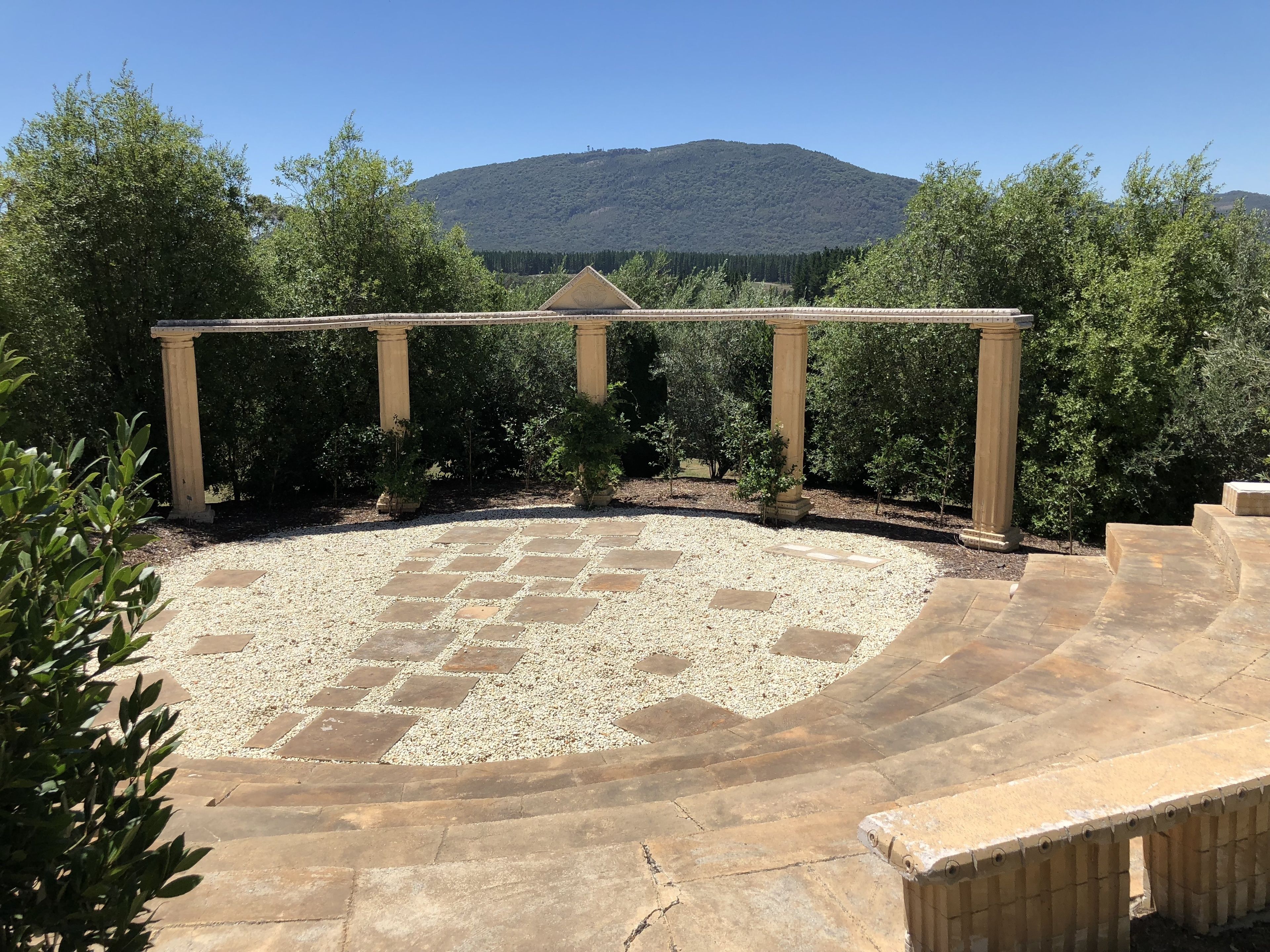 outdoor wedding area