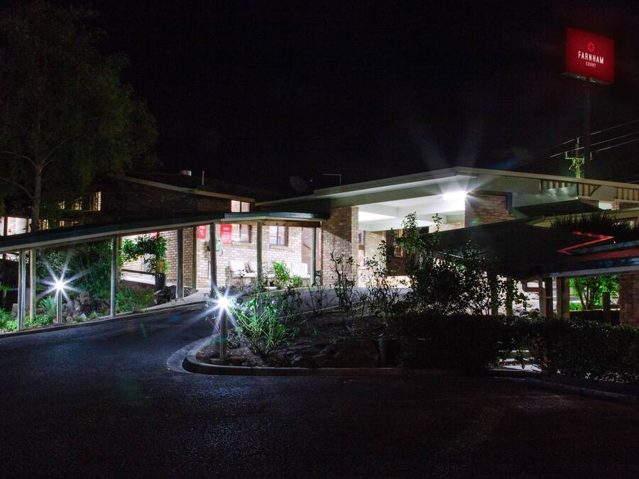 Front of property – evening/night