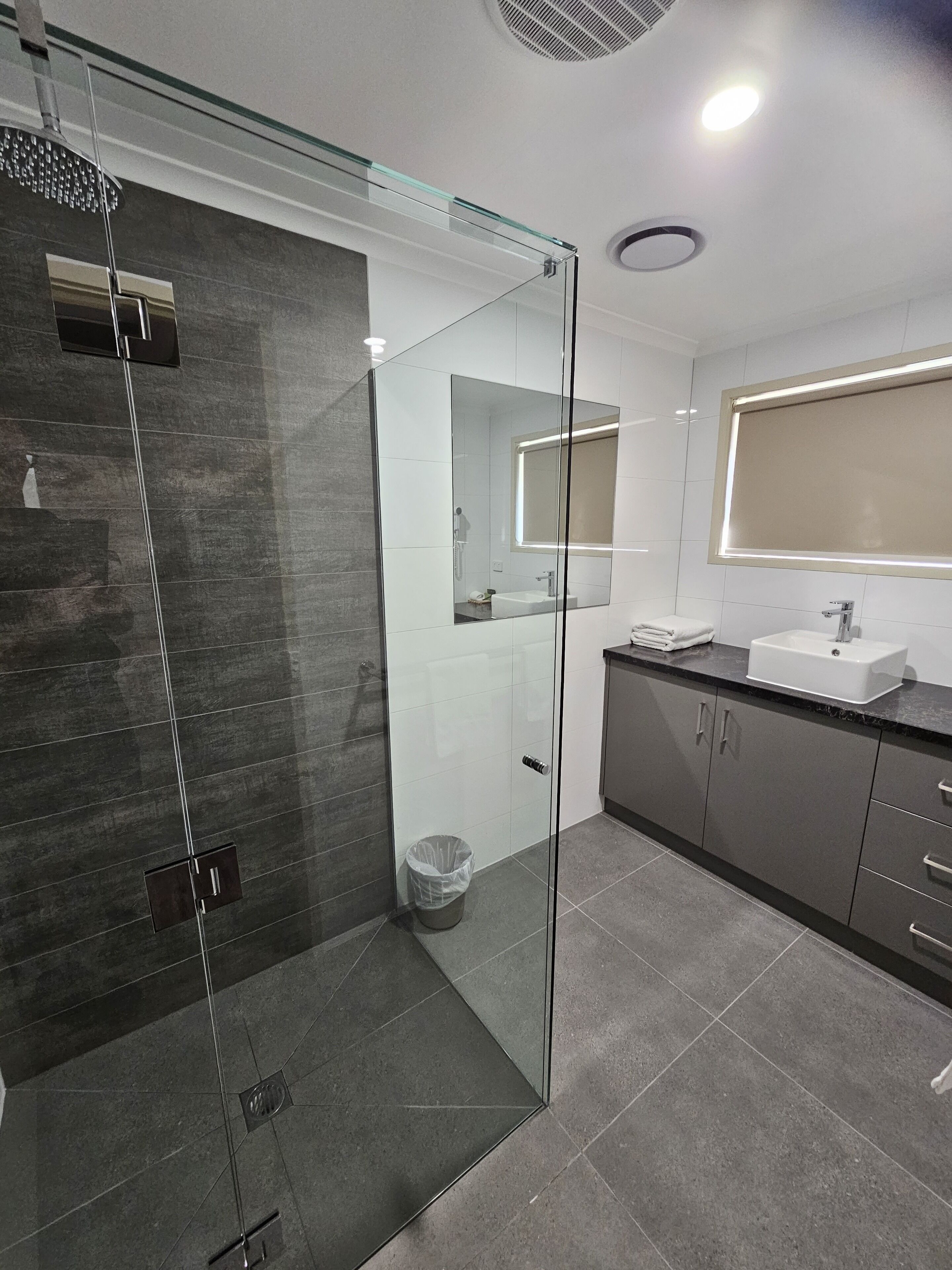 Deluxe Apartment | Bathroom | Shower, free toiletries, hair dryer, towels