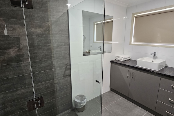 Deluxe Apartment | Bathroom | Shower, free toiletries, hair dryer, towels