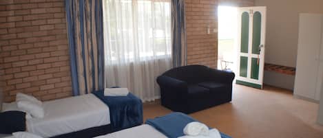 Desk, iron/ironing board, free WiFi, bed sheets