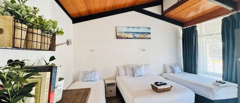 Premium bedding, Tempur-Pedic beds, individually decorated