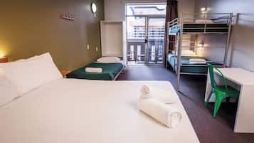 Double Plus 4 Balcony with Shared Bathroom | Blackout drapes, free WiFi, bed sheets