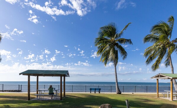 Cabin, 1 Bedroom, Beach View | Balcony view