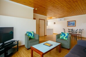 Standard Apartment, 1 Bedroom | Living area | Flat-screen TV, DVD player - Esplanade Apartments at West Beach (West Beach)