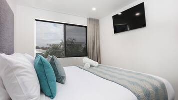 Appartamento Executive, 1 camera da letto | Wi-Fi gratuito, lenzuola