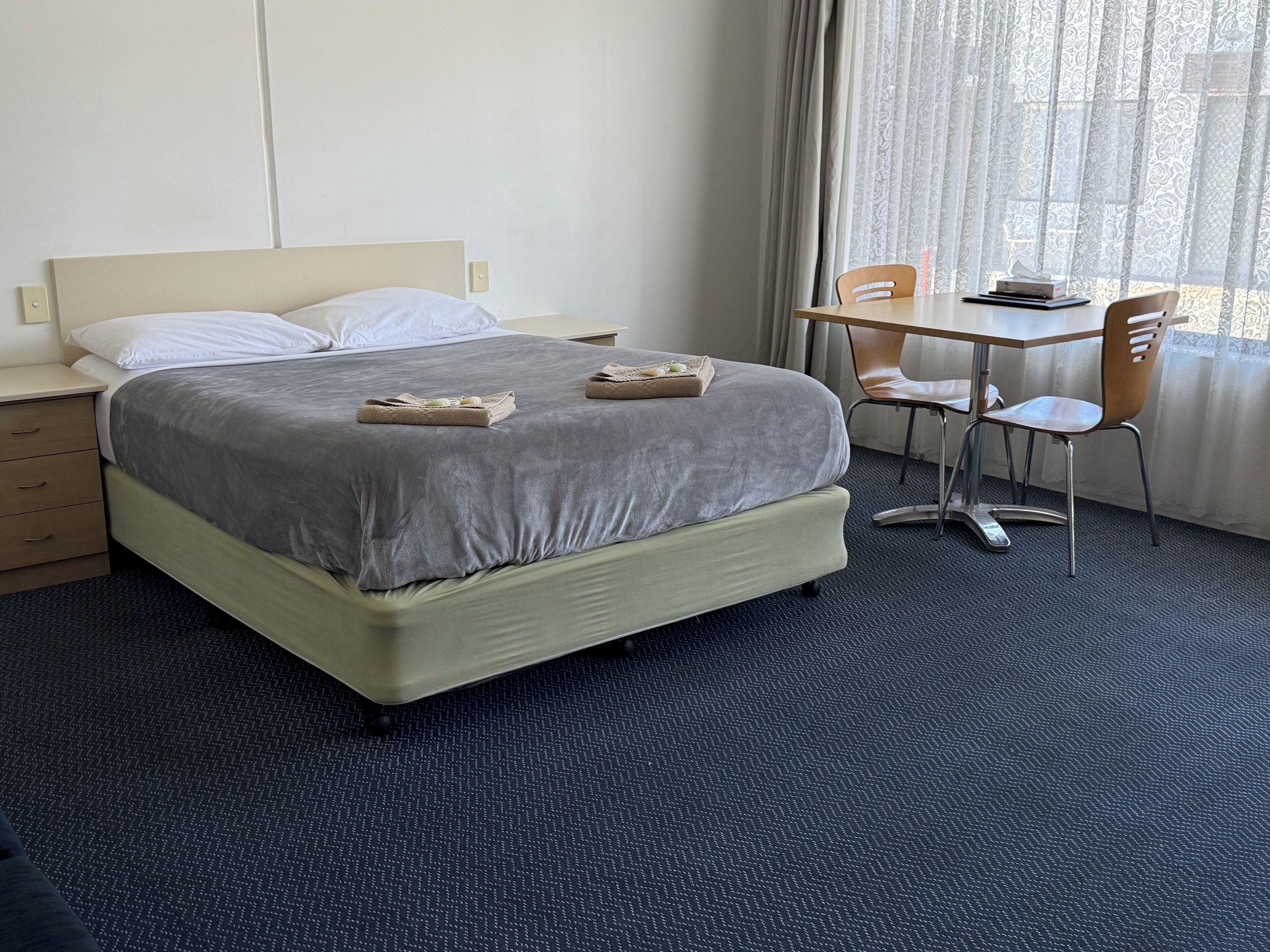 Queen Room | Blackout drapes, iron/ironing board, free WiFi, bed sheets