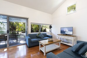 Standard Apartment, Multiple Bedrooms, Kitchenette (3 Bed 2 Bath 2 night min) | Living area | 50-inch flat-screen TV with digital channels, TV, DVD player