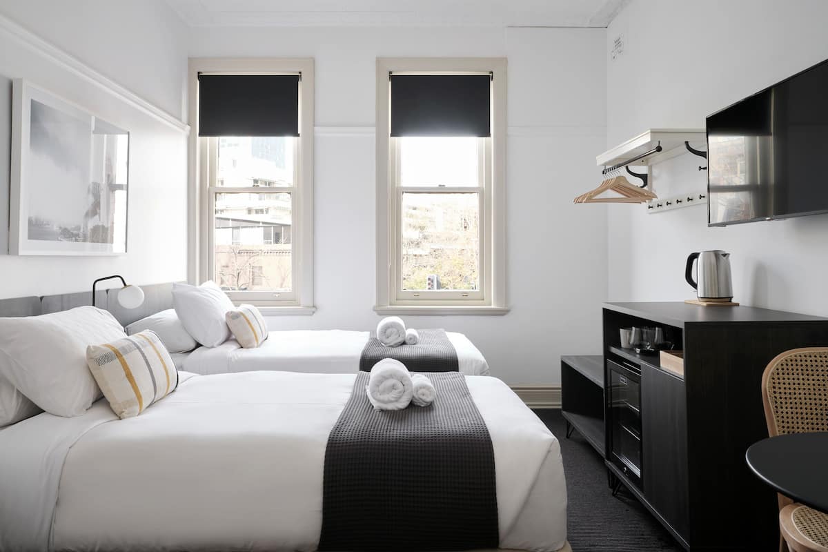 Twin Room, Shared Bathroom | Gratis wifi, beddengoed