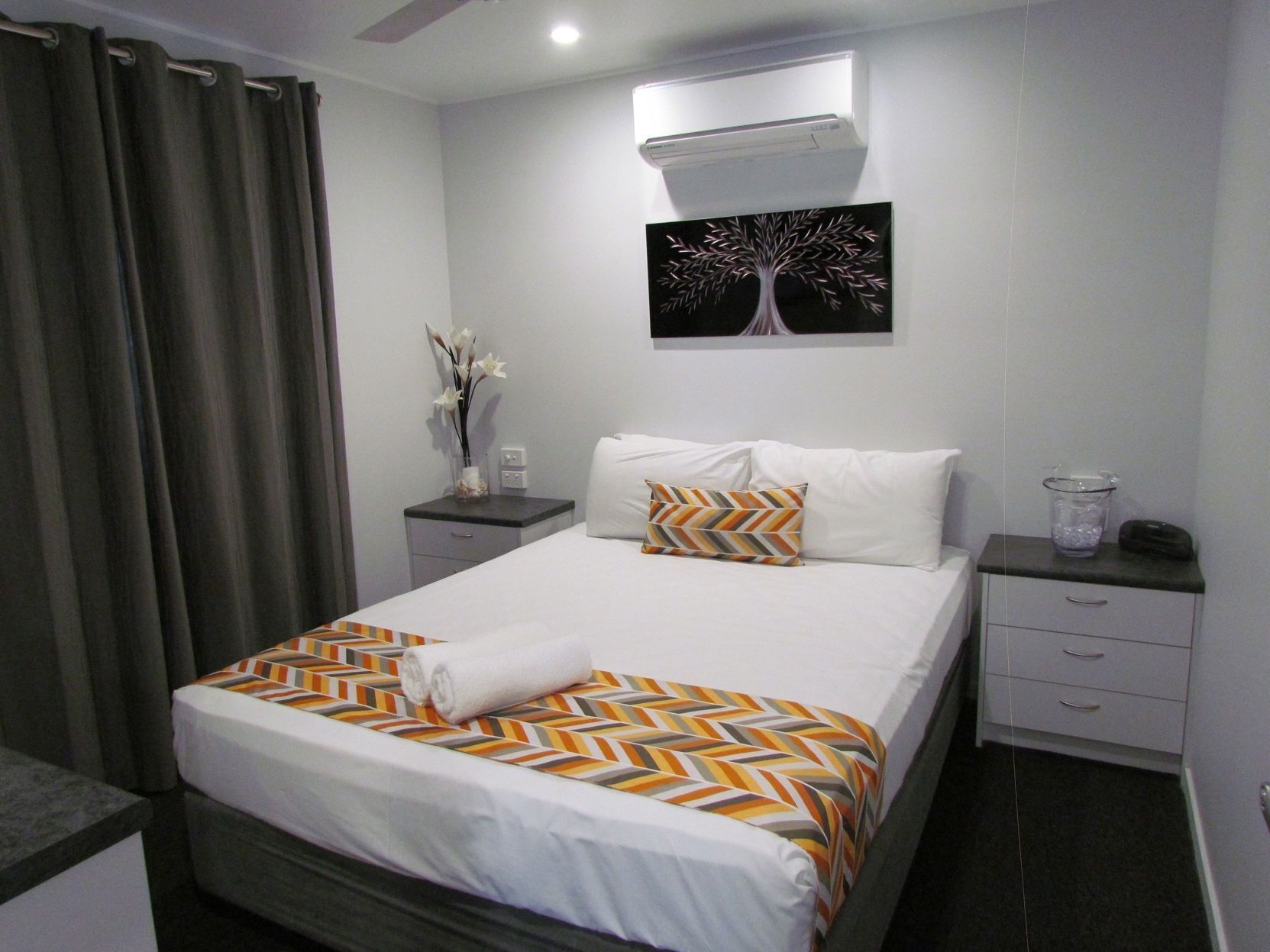 Individually decorated, blackout curtains, cots/infant beds, free WiFi