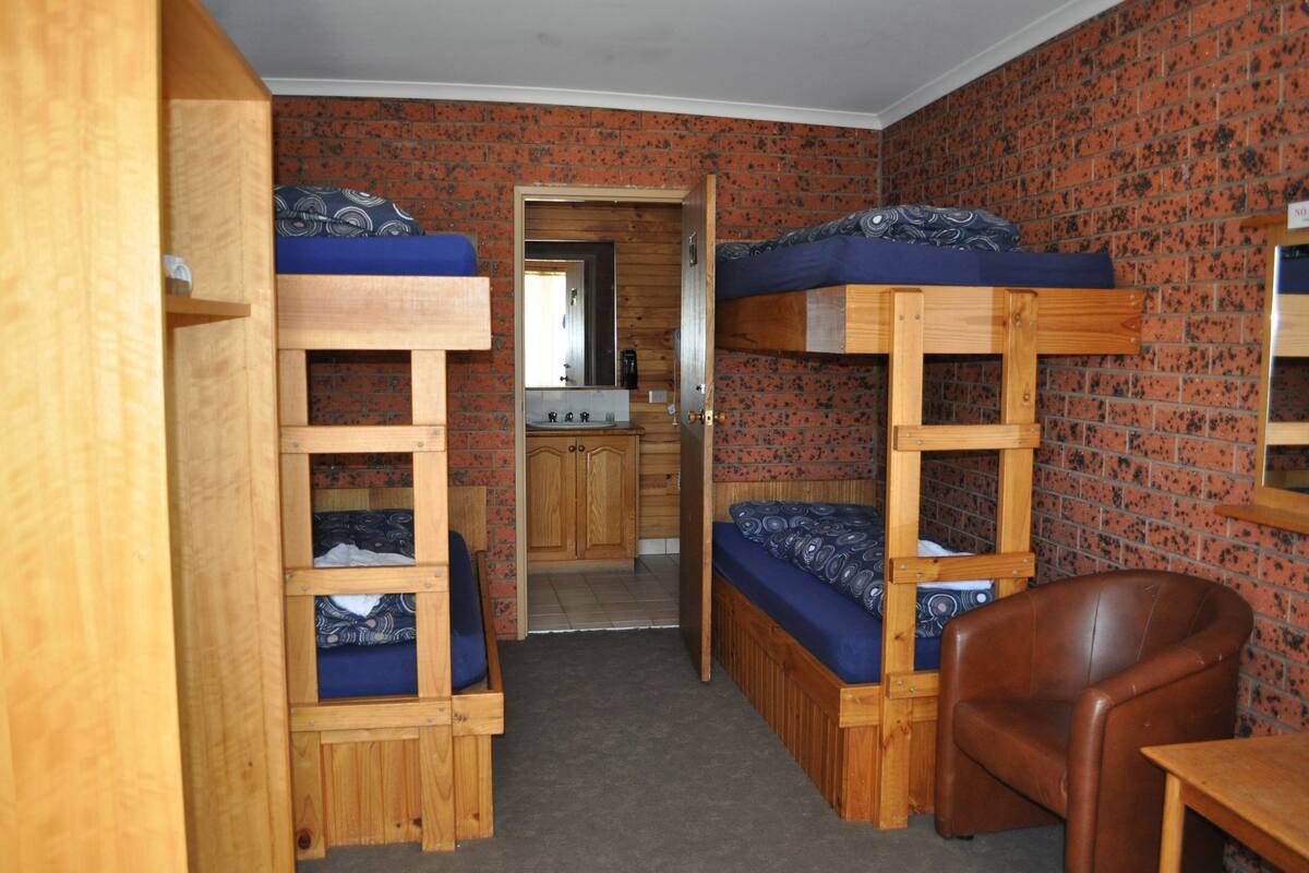 Standard Quadruple Bunk Room | Blackout drapes, iron/ironing board (on request), bed sheets