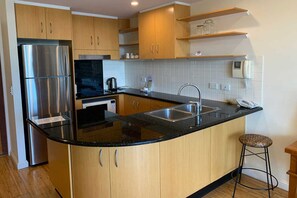 Apartment, 1 Bedroom, River View | Private kitchen | Fridge, coffee/tea maker, toaster - Colonial Resort Noosa (Noosaville)