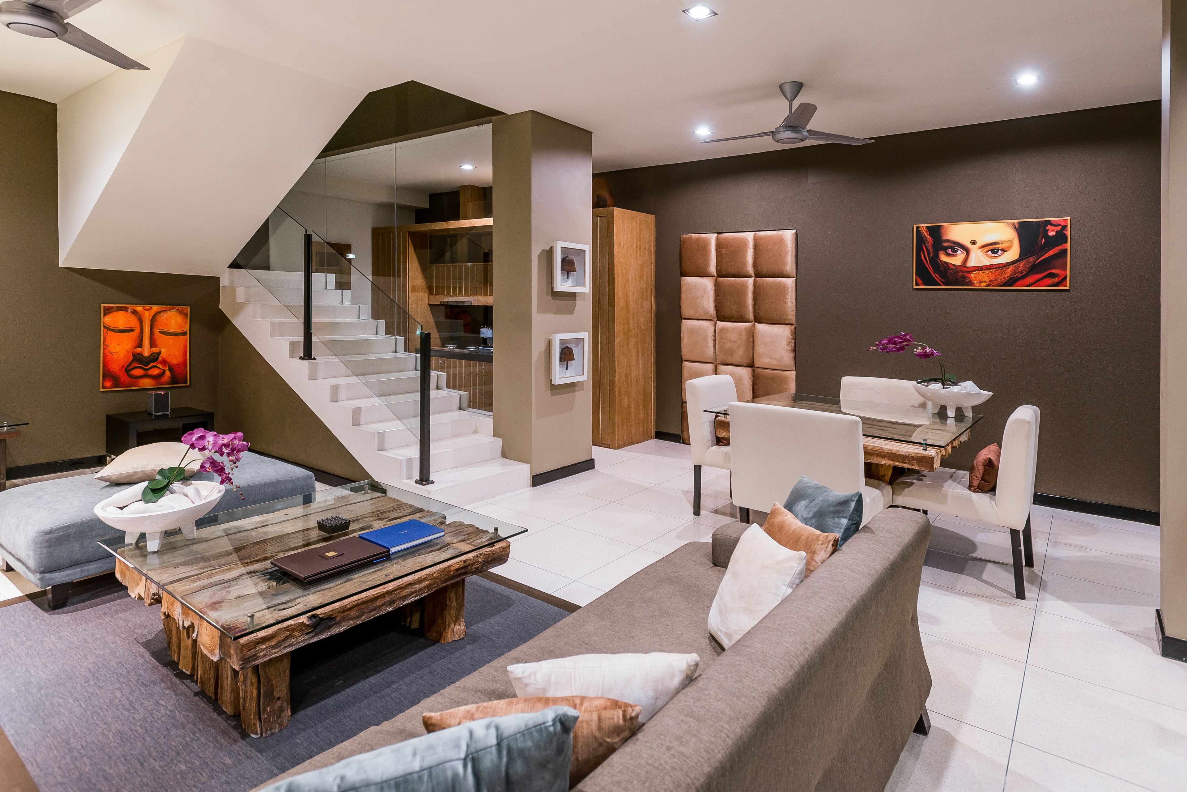 junior suite, private pool | private kitchen | fridge, microwave, coffee/tea maker