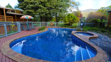 Alberca al aire libre por temporada