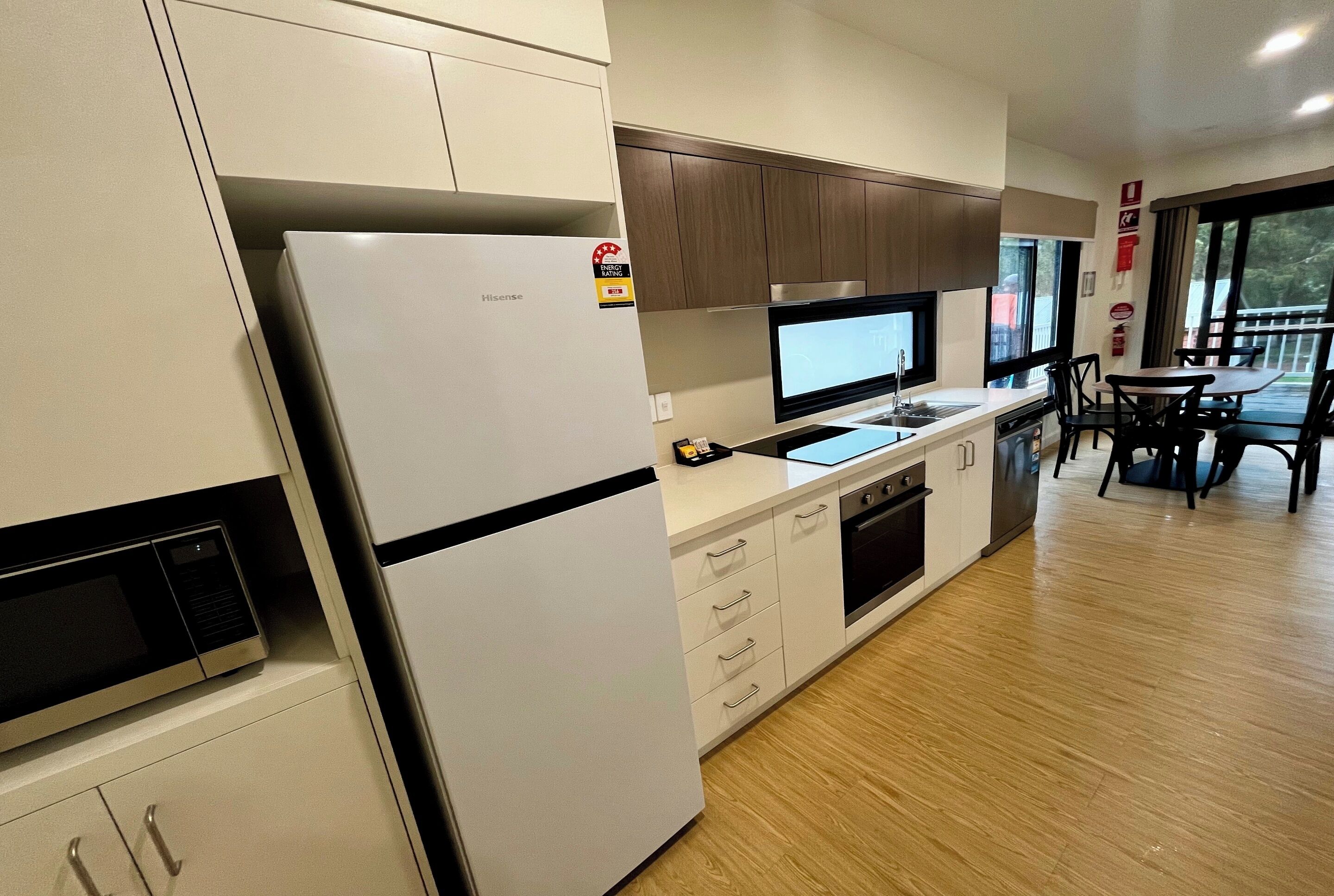 Deluxe 2 Bedroom Cabins - S6 | Private kitchenette | Full-sized fridge, stovetop, coffee/tea maker, cookware/dishes/utensils
