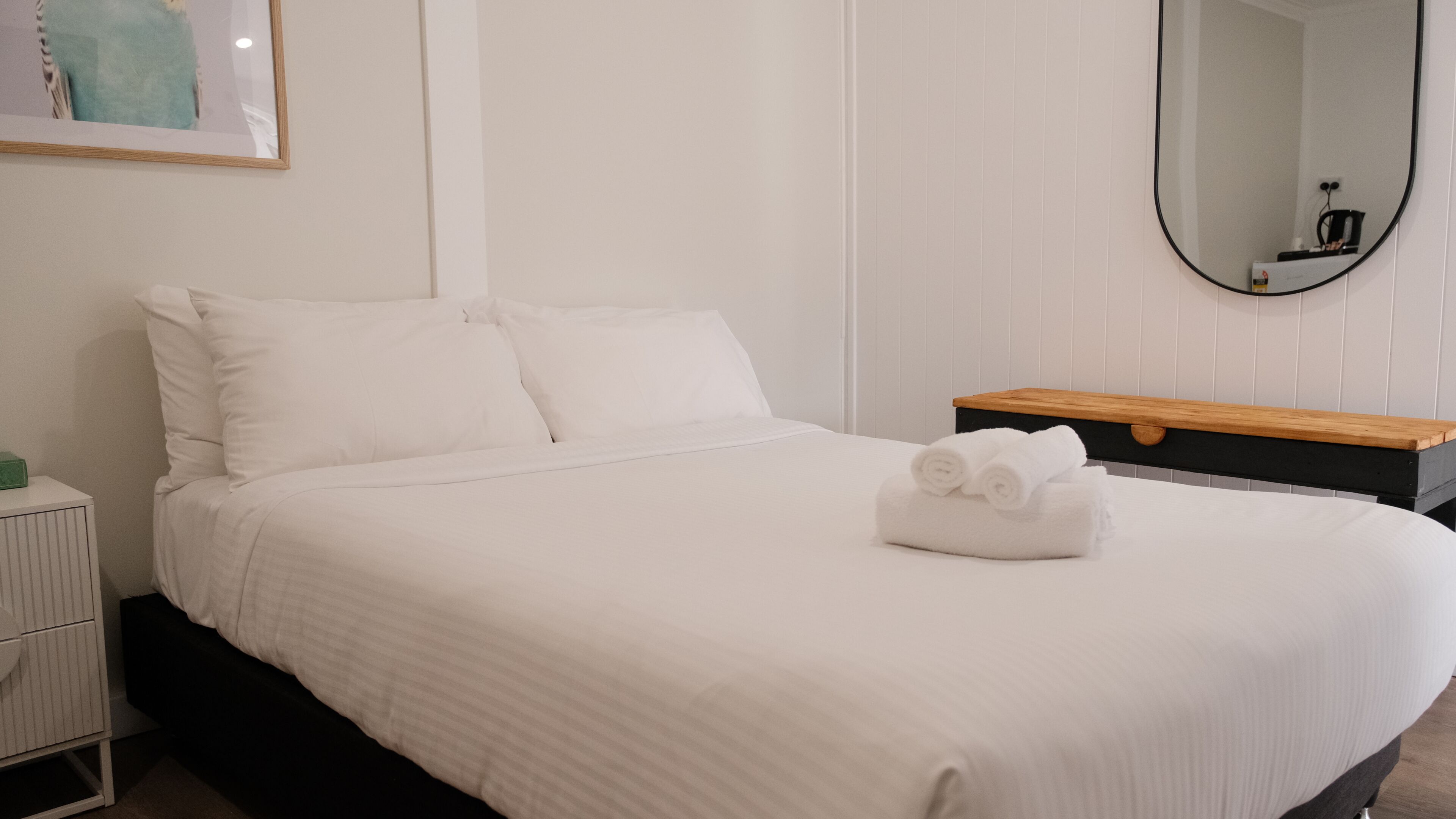 Family Room with Private Bathroom  | WiFi, individually furnished, bed sheets