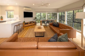 Luxury Four Bedroom Beach House (All Linen Provided - Photos guide Only) | Living area | LCD TV, ping pong - BIG4 Wye River Holiday Park (Wye River)