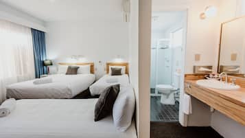 Family Room | Premium bedding, pillow-top beds, desk, laptop workspace