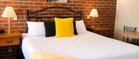 Desk, blackout drapes, soundproofing, iron/ironing board