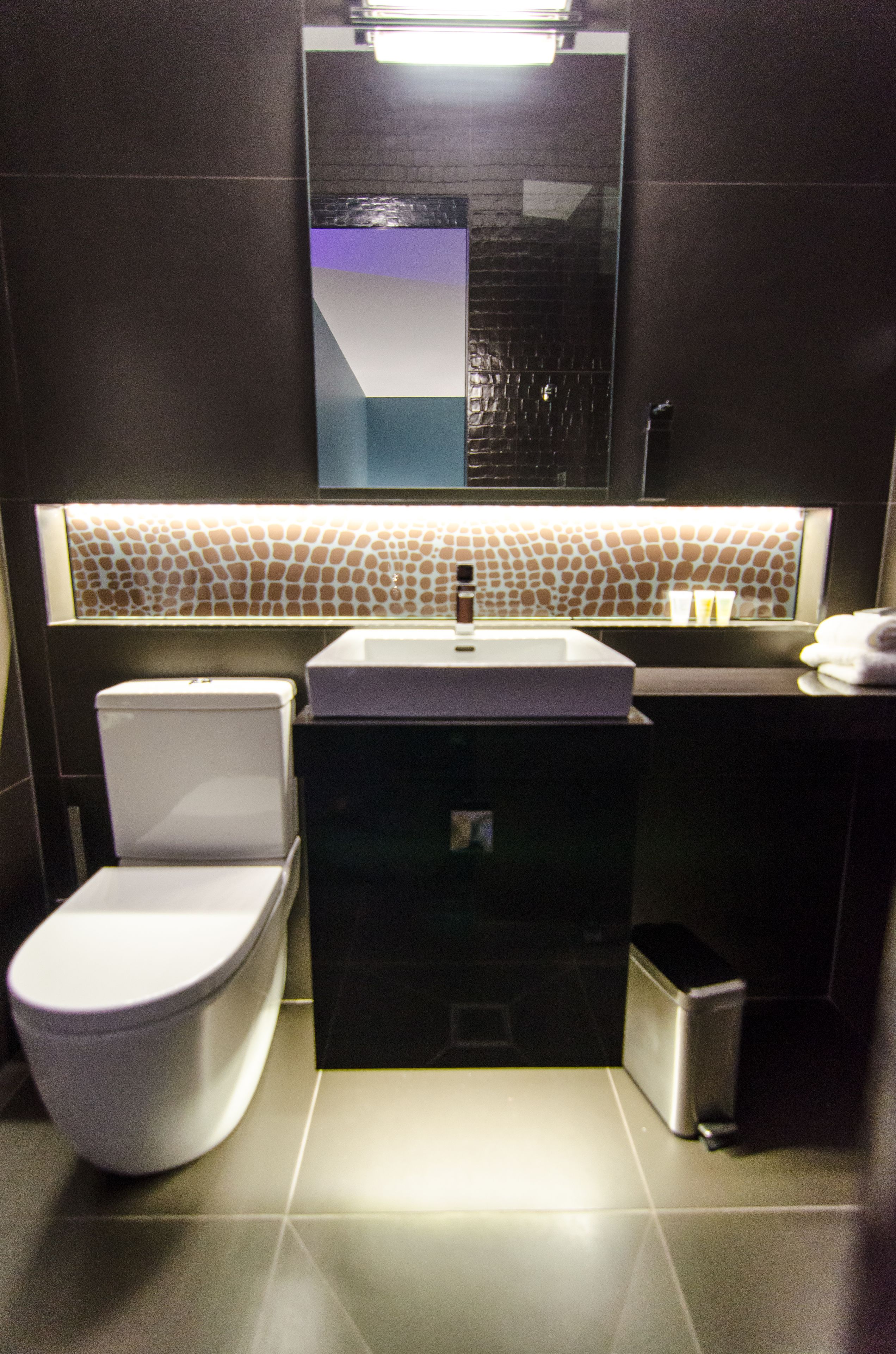 standard room, 1 king bed (room 3) | bathroom | hair dryer, towels