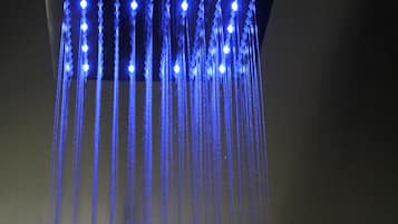 Standard Room, 1 Queen Bed (Room 9) | Bathroom | Hair dryer, towels