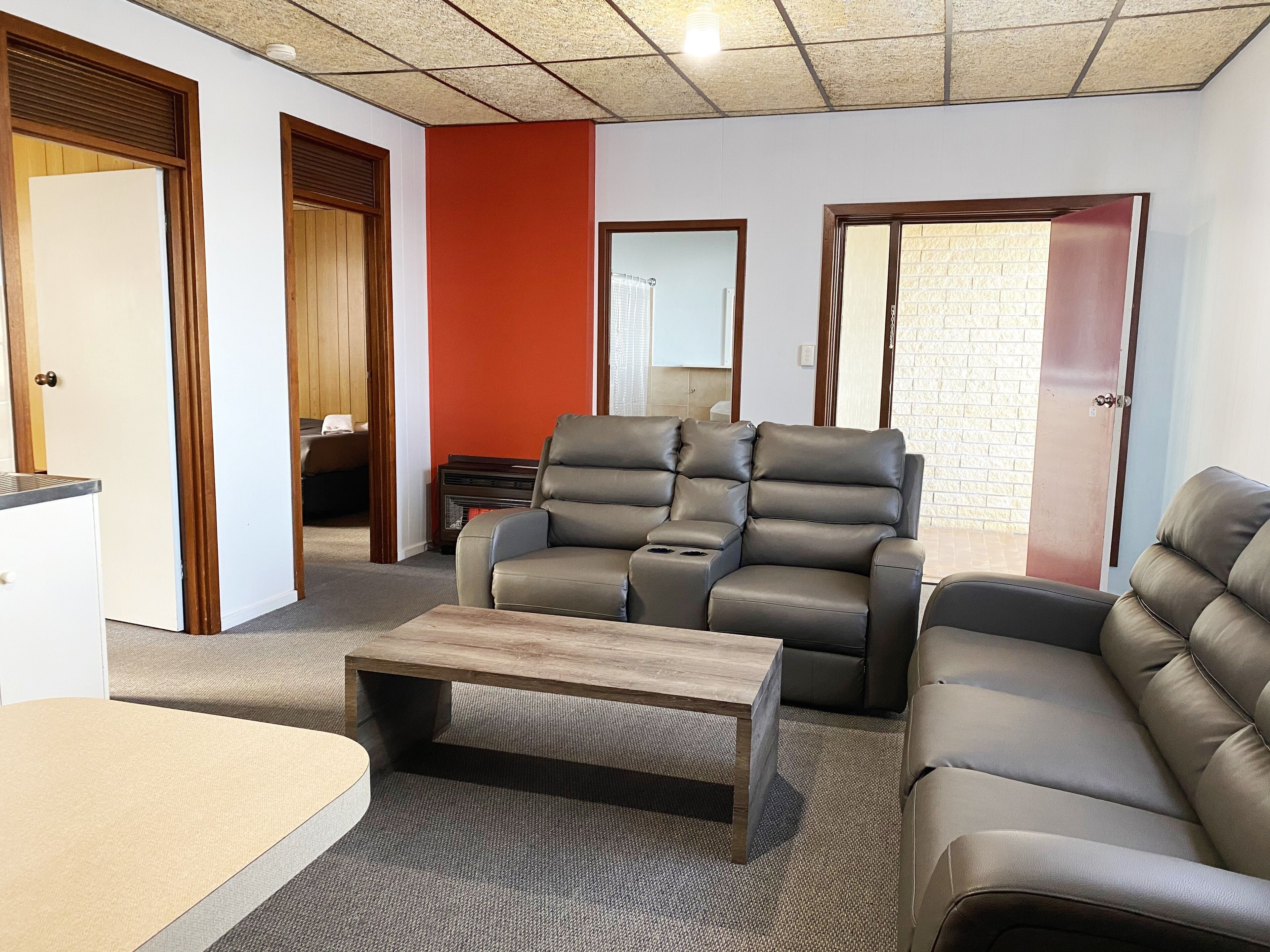 Comfort Cabin, 2 Bedrooms | Living area | TV