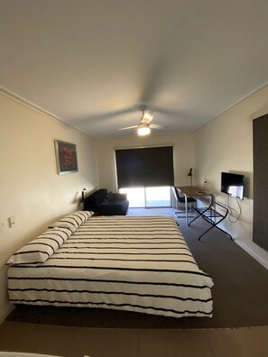 Desk, laptop workspace, soundproofing, iron/ironing board