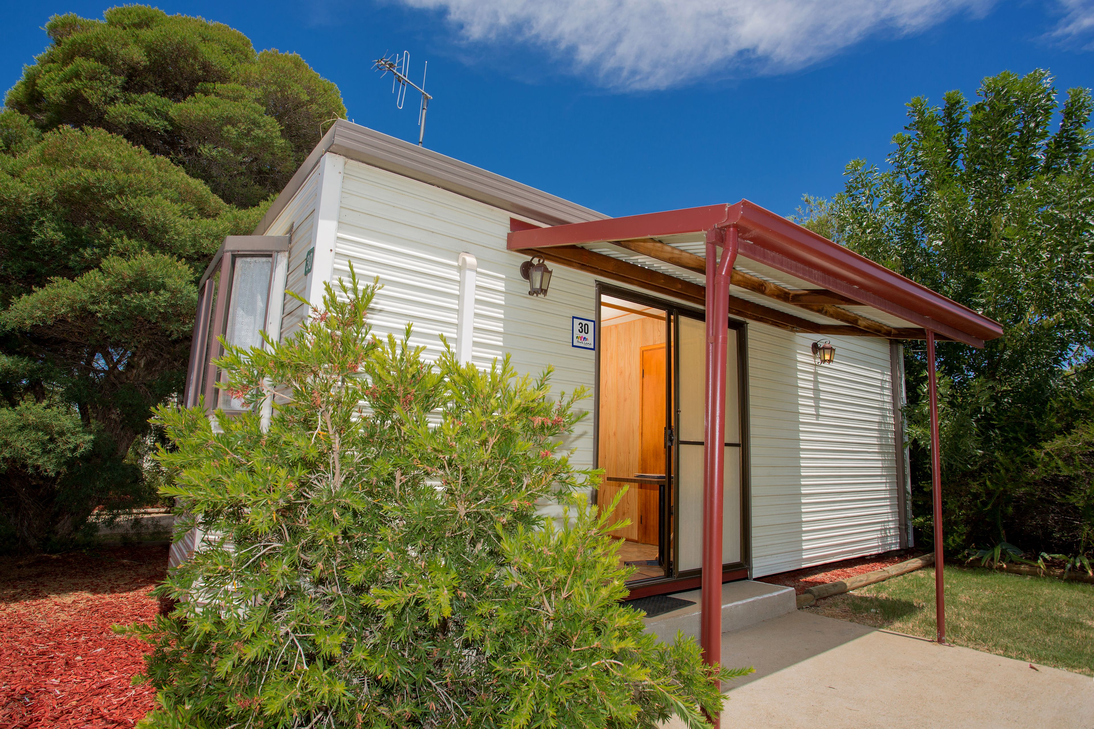 Budget Cabin (Sleeps 4) | Front of property