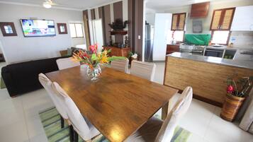 Beachfront 4 Bedroom Penthouse Apartment | Minibar, in-room safe, laptop workspace, blackout curtains