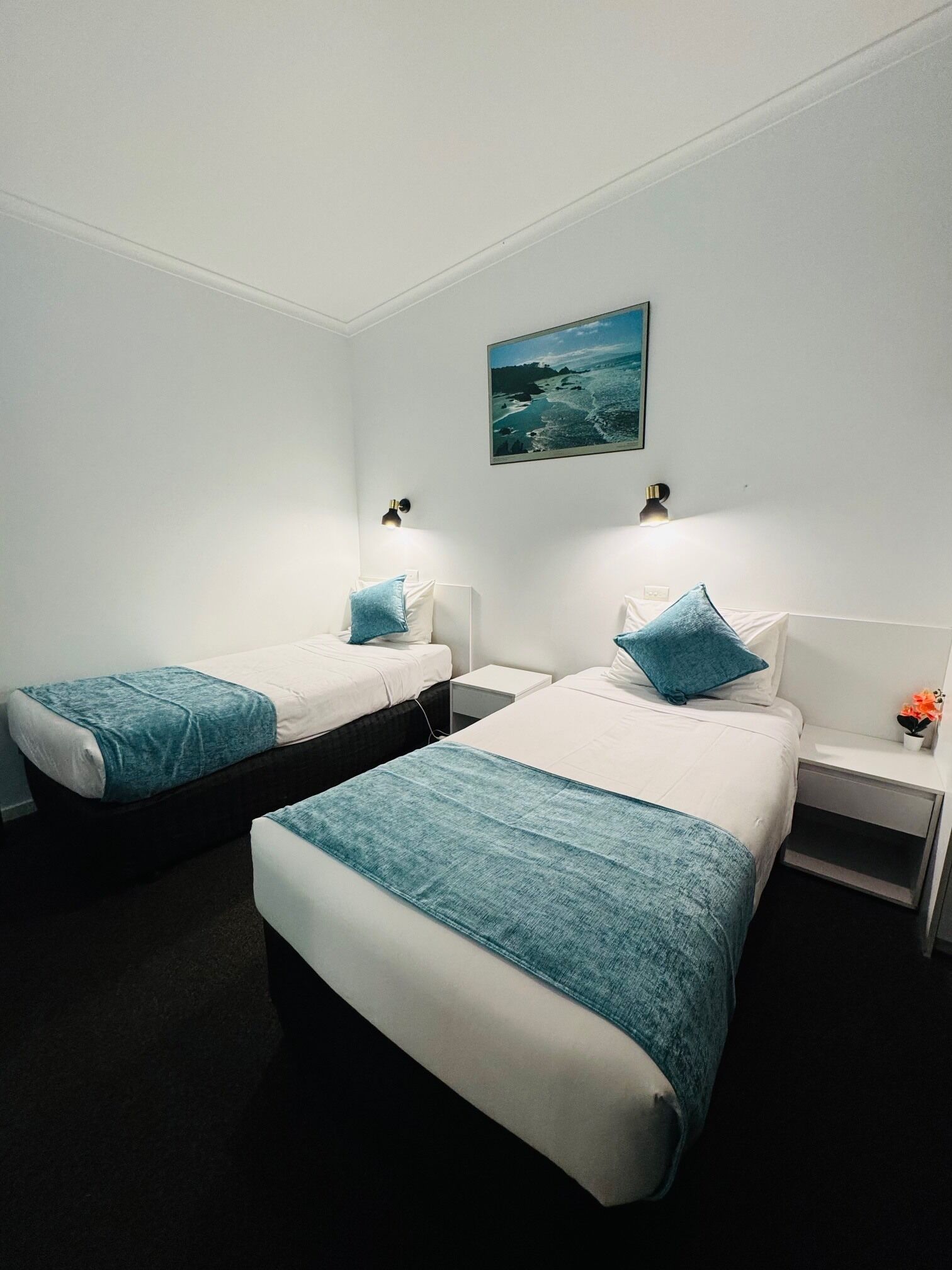 Suite estándar, 1 habitación, para no fumadores (Standard Twin Room) | Tabla de planchar con plancha, wifi gratis y ropa de cama 