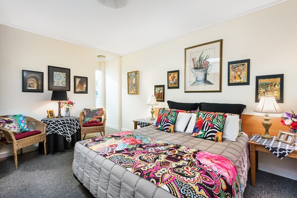 Blackout curtains, cots/infant beds, free WiFi, bed sheets