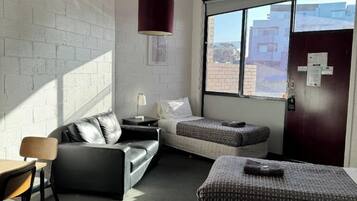 Queen 2 Singles Room | Blackout curtains, iron/ironing board, free cots/infant beds, free WiFi